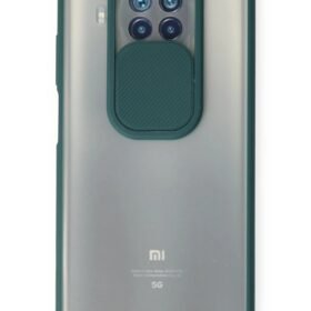 Xiaomi Mi 10T Lite Kılıf Palm Buzlu Kamera Sürgülü Silikon - Yeşil-(5796)