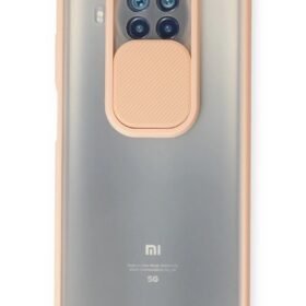 Xiaomi Mi 10T Lite Kılıf Palm Buzlu Kamera Sürgülü Silikon - Pembe-(5796)