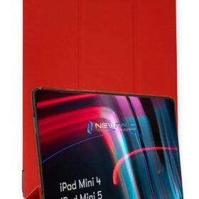 iPad Mini 5 Kılıf Tablet Smart Kılıf - Kırmızı-(5796)