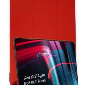 iPad 10.2 (7.nesil) Kılıf Tablet Smart Kılıf - Kırmızı-(5796)