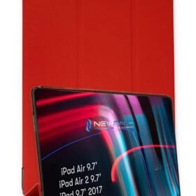 iPad 5 Air 9.7 Kılıf Tablet Smart Kılıf - Kırmızı-(5796)