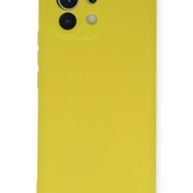 Xiaomi Mi 11 Kılıf Nano içi Kadife Silikon - Sarı-(5796)