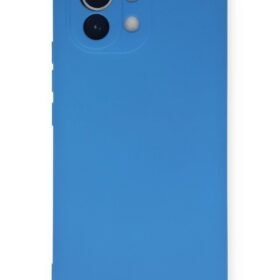 Xiaomi Mi 11 Kılıf Nano içi Kadife Silikon - Mavi-(5796)