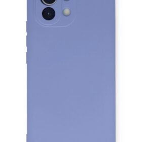Xiaomi Mi 11 Kılıf Nano içi Kadife Silikon - Lila-(5796)