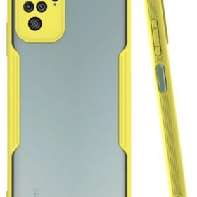Xiaomi Redmi Note 10 Kılıf Platin Silikon - Sarı-(5796)