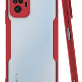 Xiaomi Redmi Note 10 Pro Kılıf Platin Silikon - Kırmızı-(5796)