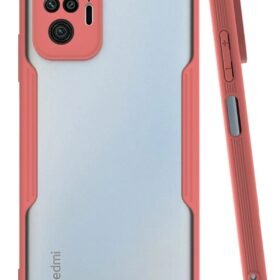 Xiaomi Redmi Note 10 Pro Kılıf Platin Silikon - Pembe-(5796)