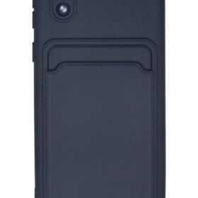 Samsung Galaxy A01 Core Kılıf Kelvin Kartvizitli Silikon - Lacivert-(5796)