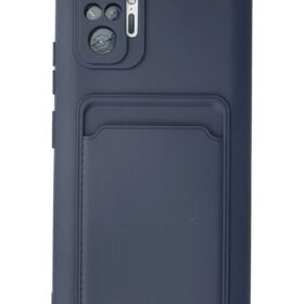 Xiaomi Redmi Note 10 Pro Kılıf Kelvin Kartvizitli Silikon - Lacivert-(5796)