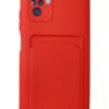 Xiaomi Redmi Note 10S Kılıf Kelvin Kartvizitli Silikon - Kırmızı-(5796)