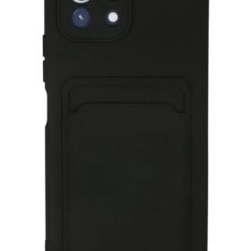 Xiaomi Mi 11 Kılıf Kelvin Kartvizitli Silikon - Siyah-(5796)