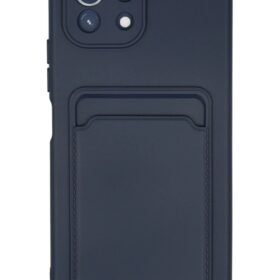 Xiaomi Mi 11 Kılıf Kelvin Kartvizitli Silikon - Lacivert-(5796)