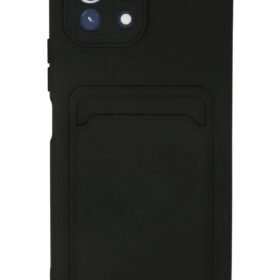 Xiaomi Mİ 11 Lite Kılıf Kelvin Kartvizitli Silikon - Siyah-(5796)