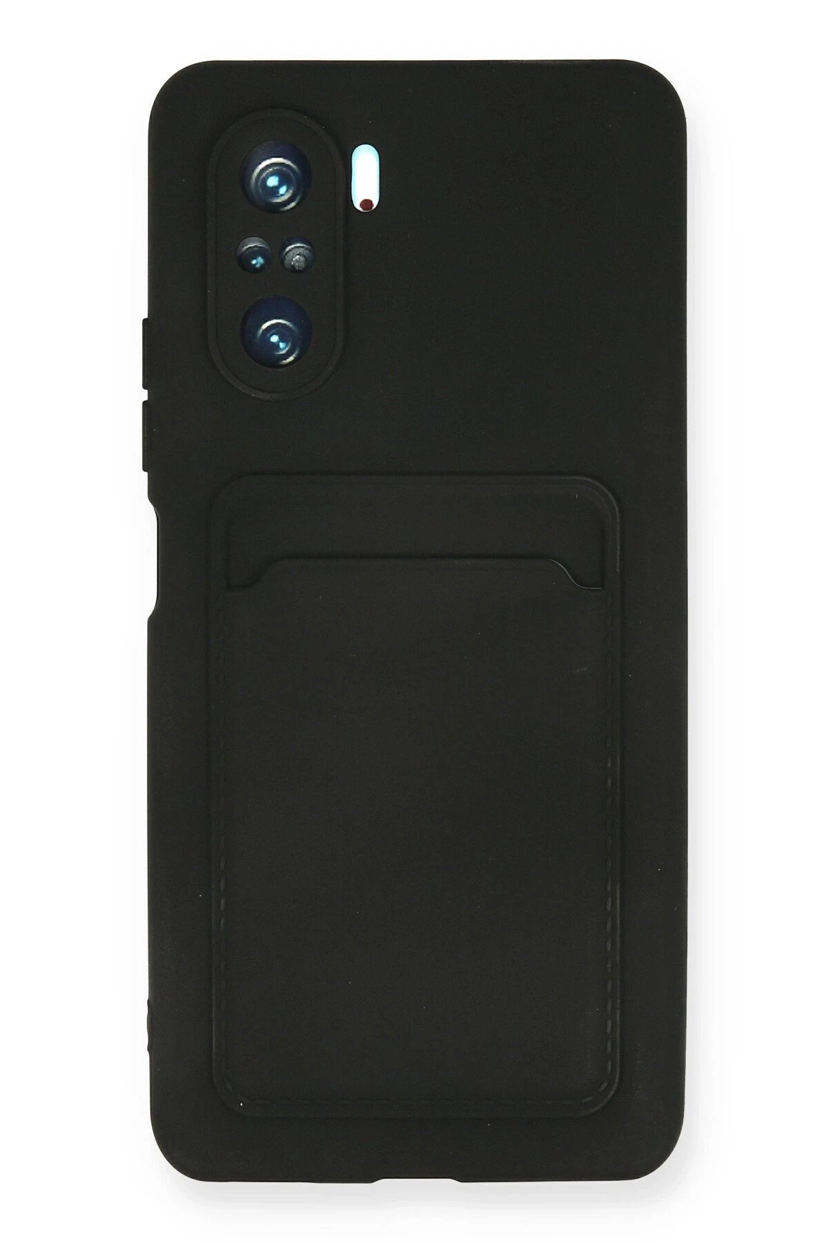 Xiaomi Mi 11i Kılıf Kelvin Kartvizitli Silikon - Siyah-(5796)