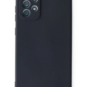 Samsung Galaxy A72 Kılıf Nano içi Kadife Silikon - Lacivert-(5796)