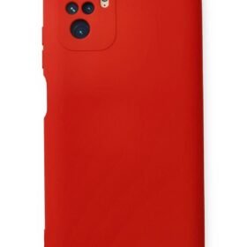 Xiaomi Redmi Note 10 Kılıf Nano içi Kadife Silikon - Kırmızı-(5796)