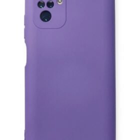 Xiaomi Redmi Note 10 Kılıf Nano içi Kadife Silikon - Mor-(5796)