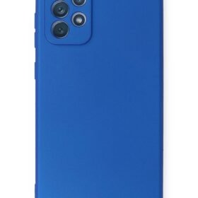 Samsung Galaxy A72 Kılıf First Silikon - Mavi-(5796)