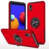 Samsung Galaxy A01 Core Kılıf Elit Yüzüklü Kapak - Kırmızı-(5796)