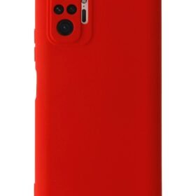 Xiaomi Redmi Note 10 Pro Kılıf Nano içi Kadife Silikon - Kırmızı-(5796)