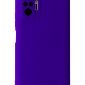 Xiaomi Redmi Note 10 Pro Kılıf Nano içi Kadife Silikon - Mor-(5796)