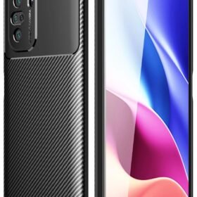 Xiaomi Poco F3 Kılıf Auto Focus Karbon Kapak - Siyah-(5796)