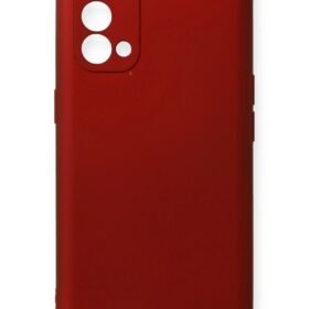 Oppo Reno 5 Pro Kılıf First Silikon - Bordo-(5796)