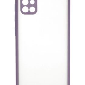 Samsung Galaxy A71 Kılıf Montreal Silikon Kapak - Mor-(5796)