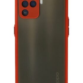 Oppo Reno 5 Lite Kılıf Montreal Silikon Kapak - Kırmızı-(5796)