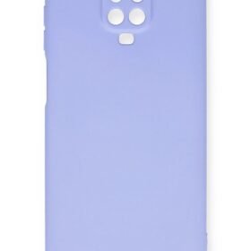 Xiaomi Redmi Note 9 Pro Kılıf Nano içi Kadife Silikon - Lila-(5796)