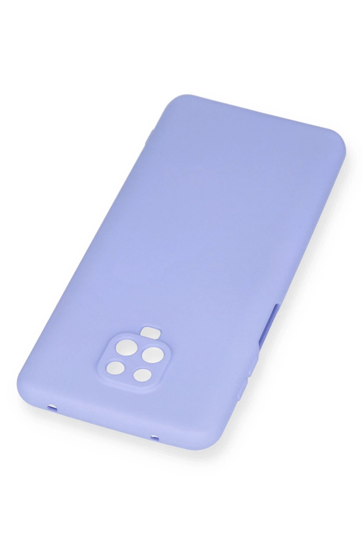 Xiaomi Redmi Note 9 Pro Kılıf Nano içi Kadife Silikon - Lila-(5796) - Görsel 3
