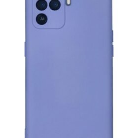Oppo Reno 5 Lite Kılıf Nano içi Kadife Silikon - Lila-(5796)