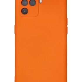 Oppo Reno 5 Lite Kılıf Nano içi Kadife Silikon - Turuncu-(5796)