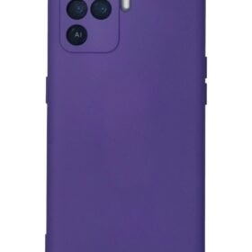 Oppo Reno 5 Lite Kılıf Nano içi Kadife Silikon - Mor-(5796)