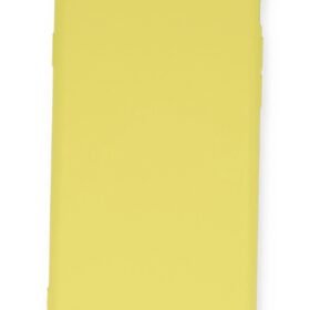 iPhone 6 Kılıf Nano içi Kadife Silikon - Sarı-(5796)