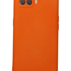 Oppo Reno 4 Lite Kılıf Nano içi Kadife Silikon - Turuncu-(5796)