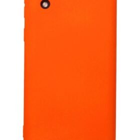 Samsung Galaxy A01 Core Kılıf Nano içi Kadife Silikon - Turuncu-(5796)