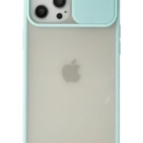 iPhone 12 Pro Max Kılıf Palm Buzlu Kamera Sürgülü Silikon uaz-(5796)