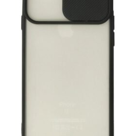 iPhone 6 Kılıf Palm Buzlu Kamera Sürgülü Silikon - Siyah-(5796)