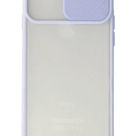 iPhone 6 Kılıf Palm Buzlu Kamera Sürgülü Silikon - Lila-(5796)