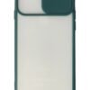 iPhone 6 Plus Kılıf Palm Buzlu Kamera Sürgülü Silikon - Yeşil-(5796)