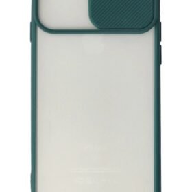 iPhone 6 Plus Kılıf Palm Buzlu Kamera Sürgülü Silikon - Yeşil-(5796)
