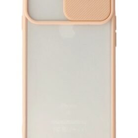 iPhone 6 Plus Kılıf Palm Buzlu Kamera Sürgülü Silikon - Pembe-(5796)