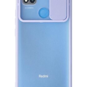 Xiaomi Redmi 9C Kılıf Palm Buzlu Kamera Sürgülü Silikon - Lila-(5796)