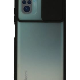 Xiaomi Redmi Note 10 Kılıf Palm Buzlu Kamera Sürgülü Silikon - Siyah-(5796)