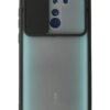Xiaomi Redmi Note 8 Pro Kılıf Palm Buzlu Kamera Sürgülü Silikon - Siyah-(5796)
