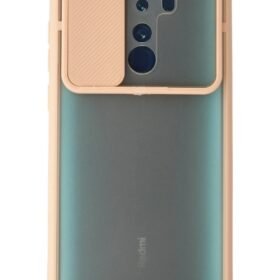 Xiaomi Redmi Note 8 Pro Kılıf Palm Buzlu Kamera Sürgülü Silikon - Pembe-(5796)