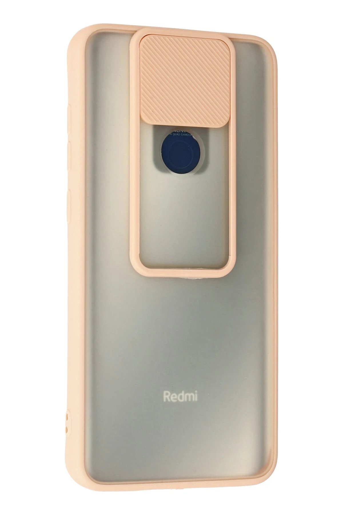 Xiaomi Redmi Note 9 Kılıf Palm Buzlu Kamera Sürgülü Silikon - Pembe-(5796) - Görsel 3