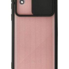 Samsung Galaxy A01 Core Kılıf Palm Buzlu Kamera Sürgülü Silikon - Siyah-(5796)