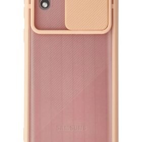 Samsung Galaxy A01 Core Kılıf Palm Buzlu Kamera Sürgülü Silikon - Pembe-(5796)
